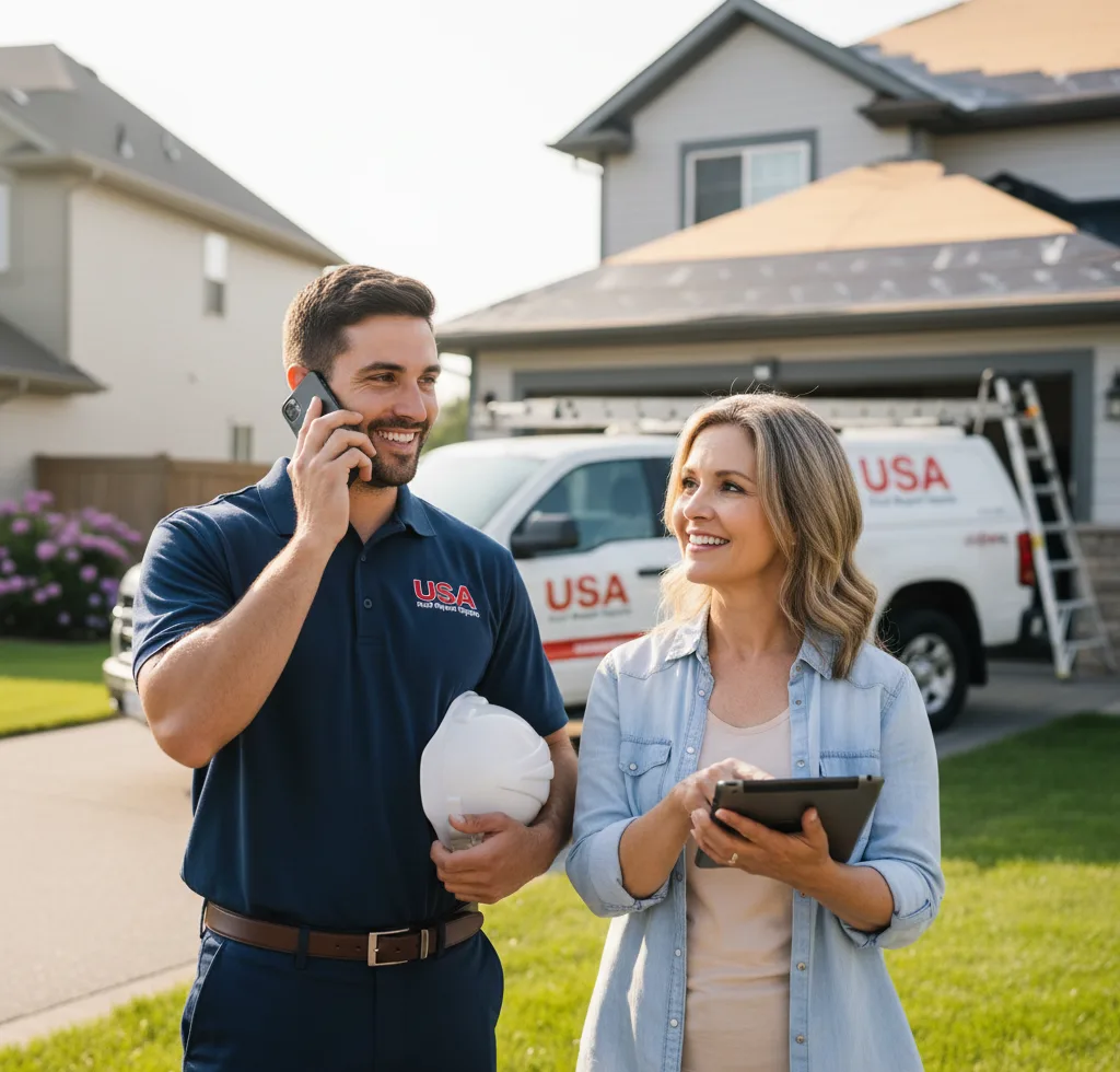 USA Roof Repair Experts customer support in Pittsville